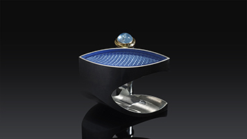 Кольцо гильошировка. Guilloche enamel ring.