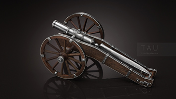 Подарочная модель старинной пушки.