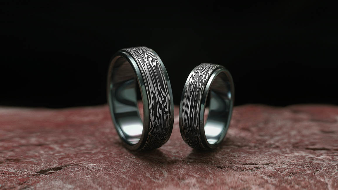 Кольца титан.