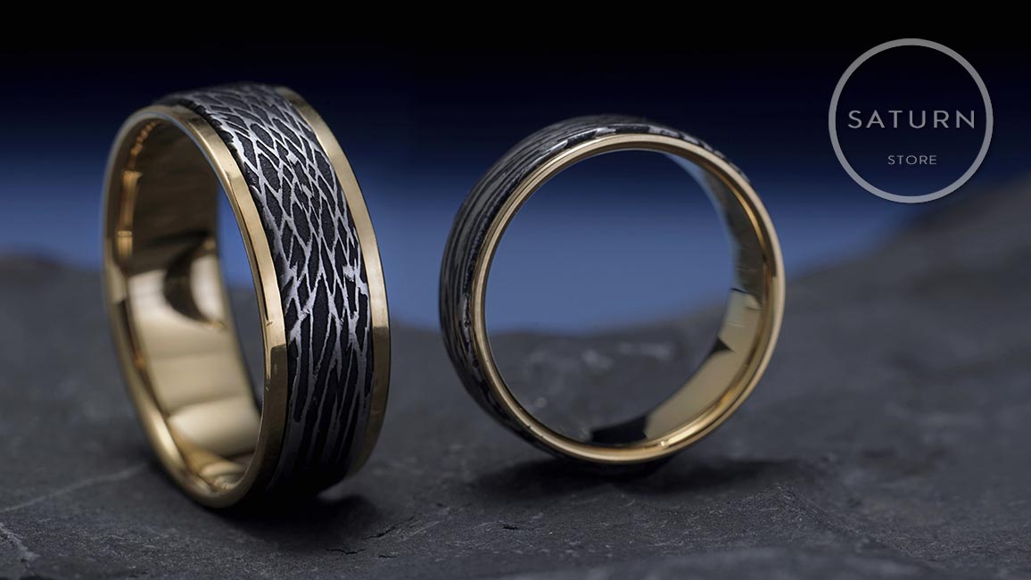 Красивые обручальные кольца из титана купить