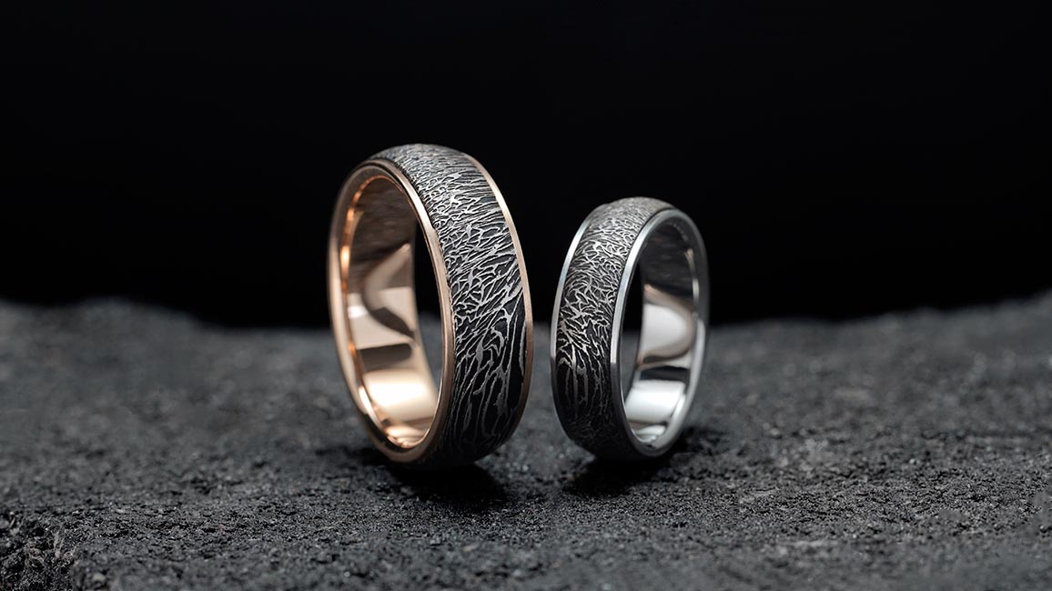 Обручальные кольца из титана и керамики