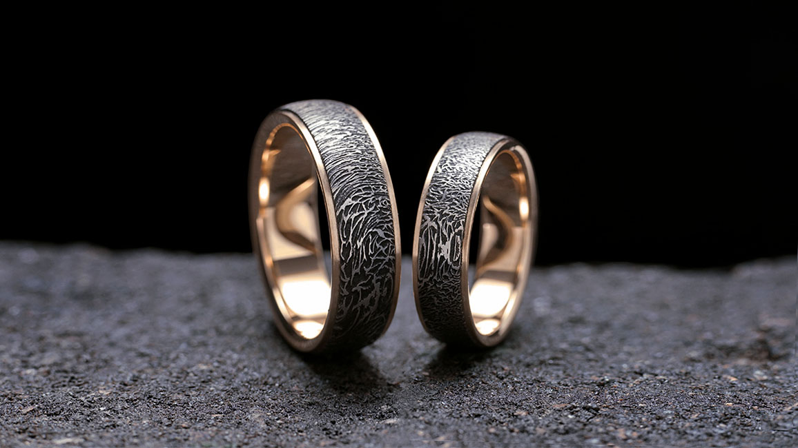 Обручальные кольца титан
