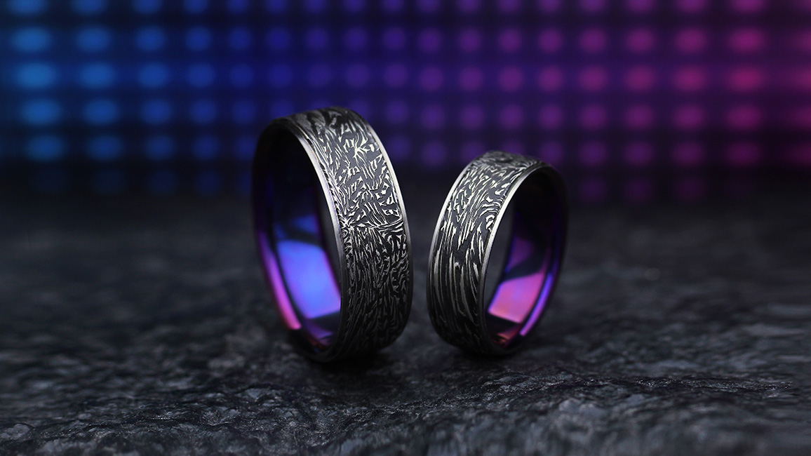 Обручальные титановые кольца на заказ