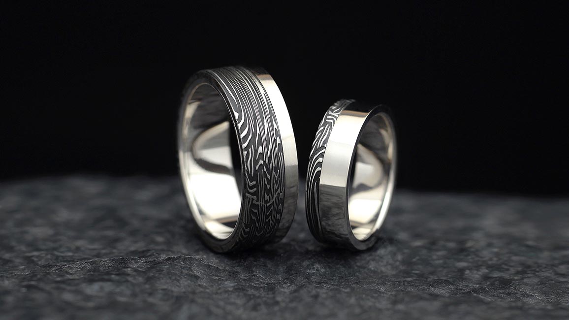 Широкие обручальные кольца из золота