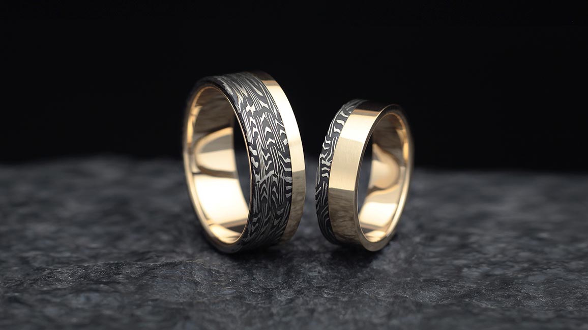 Широкие обручальные кольца