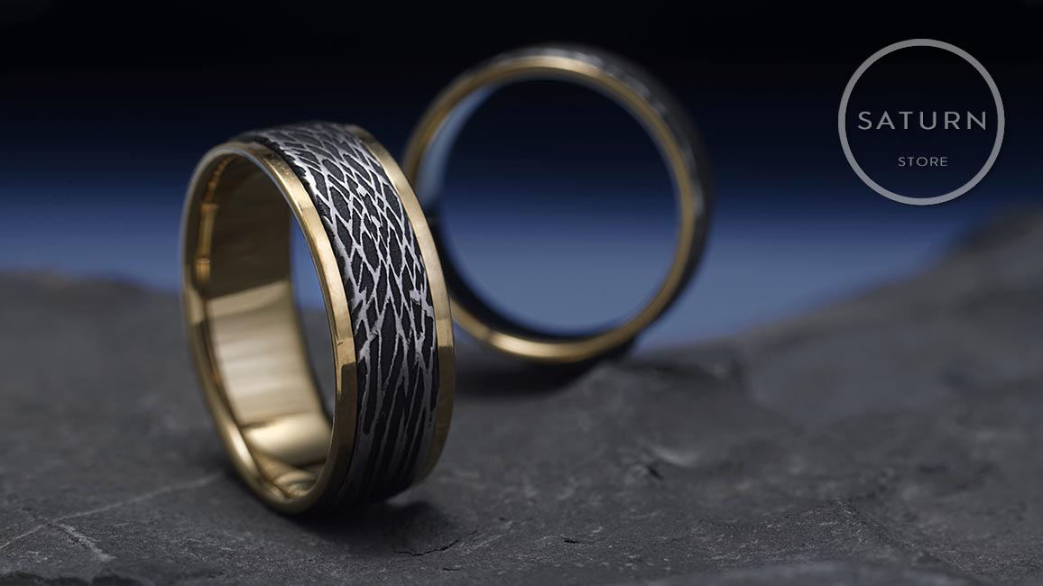 Титановые широкие обручальные кольца